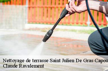Obtenir une prestation de nettoyage de terrasse à prix abordable à Saint Julien De Gras Capou